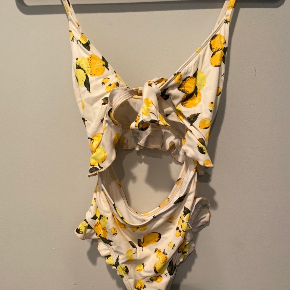Out From Under (UO) tie front open back one piece